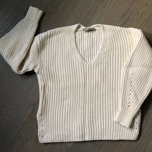 Everlane the texture cotton v neck sweater, size Small